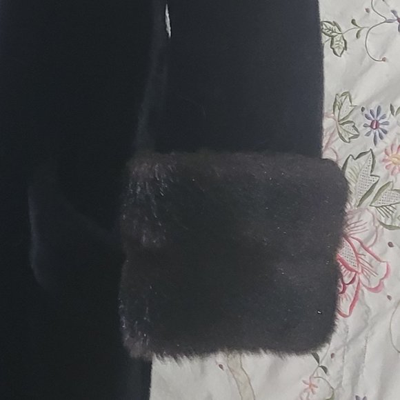 Dark Brown Fur Over Coat - Picture 2 of 7